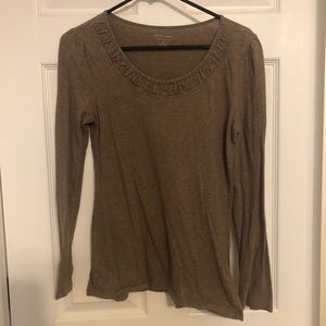 Brown long sleeve shirt